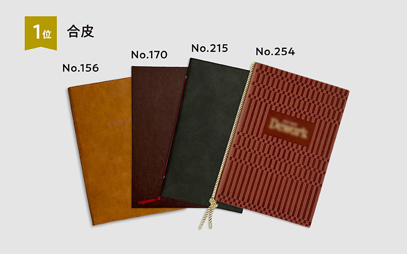 2025年に制作したメニューブックの<br>素材ランキング発表！！